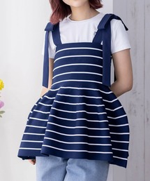 clear | 肩リボンニットベアトップ(肩紐取り外し可)≪2024SS新作≫(ニット/セーター)