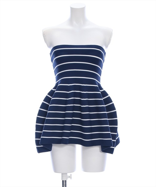 clear（クリア）の「肩リボンニットベアトップ［肩紐取り外し可 2WAY ガーリー］≪再入荷≫（ニット/セーター・レディース・ホワイト系その他/ブルー系その他/ブラック系その他・F）」の4枚目の写真