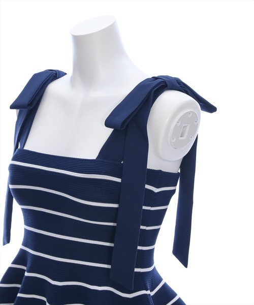 clear（クリア）の「肩リボンニットベアトップ［肩紐取り外し可 2WAY ガーリー］≪再入荷≫（ニット/セーター・レディース・ホワイト系その他/ブルー系その他/ブラック系その他・F）」の10枚目の写真