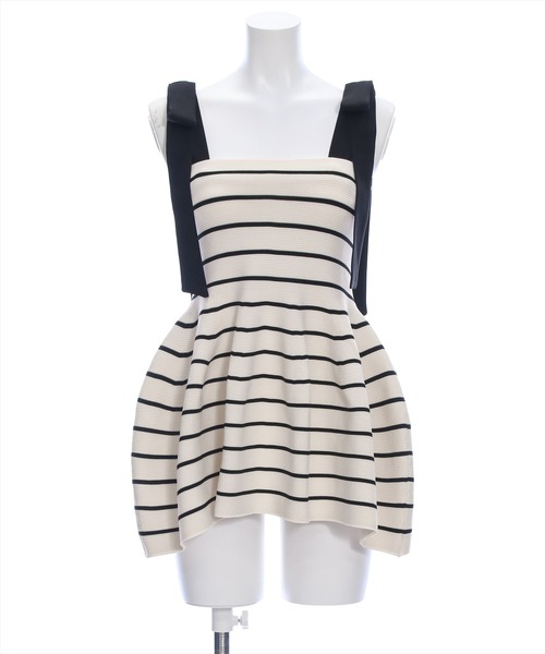 clear（クリア）の「肩リボンニットベアトップ［肩紐取り外し可 2WAY ガーリー］≪再入荷≫（ニット/セーター・レディース・ホワイト系その他/ブルー系その他/ブラック系その他・F）」の19枚目の写真