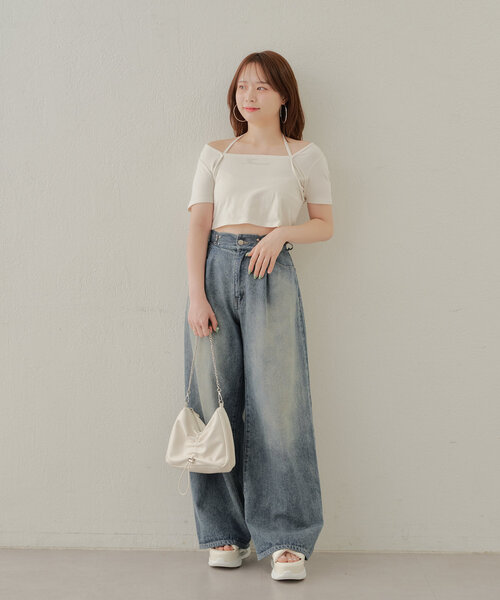 Chico(チコ)の「【再販開始/なご企画/WEB限定】ボレロレイヤードT(Tシャツ/カットソー・レディース・アイボリー・FREE)」の6枚目の写真