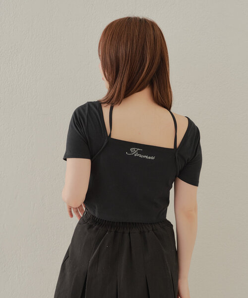 Chico(チコ)の「【再販開始/なご企画/WEB限定】ボレロレイヤードT(Tシャツ/カットソー・レディース・アイボリー・FREE)」の18枚目の写真