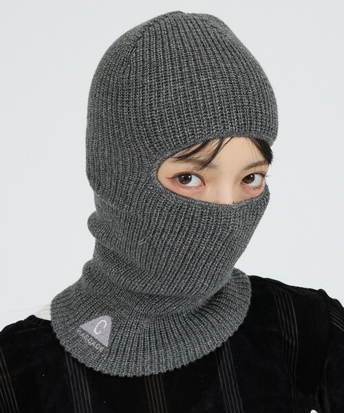POLeR（ポーラー）の「【POLeR/ポーラー】 BALACLAVA/バラクラマ（ニットキャップ/ビーニー・メンズ・ブラック/オレンジ/グレー/ブラウン/チャコールグレー・フリー）」の3枚目の写真