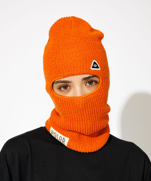 POLeR(ポーラー)の「【POLeR/ポーラー】 BALACLAVA/バラクラマ(ニットキャップ/ビーニー・メンズ・ブラック/オレンジ/グレー/ブラウン・フリー)」の4枚目の写真
