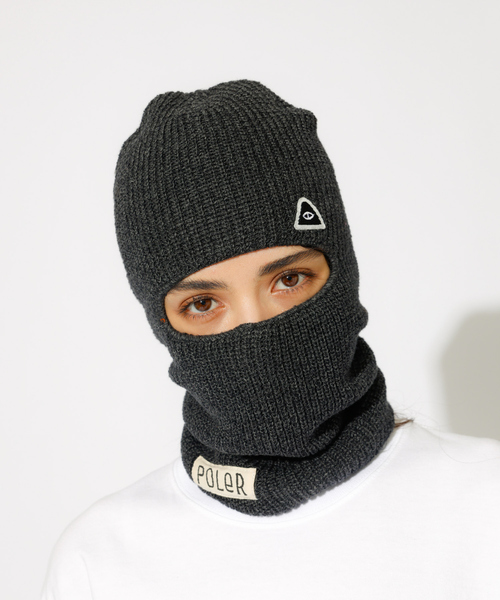 POLeR(ポーラー)の「【POLeR/ポーラー】 BALACLAVA/バラクラマ(ニットキャップ/ビーニー・メンズ・ブラック/オレンジ/グレー/ブラウン・フリー)」の2枚目の写真
