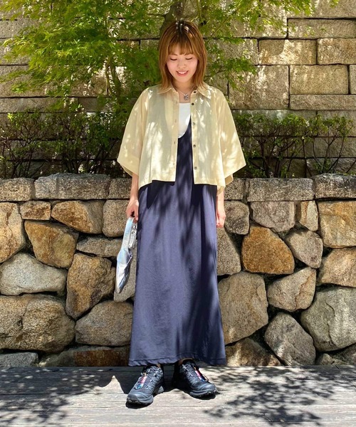 URBAN RESEARCH（アーバンリサーチ）の「『MADE IN JAPAN』フレアスリーブシアーシャツ（シャツ/ブラウス・レディース・ブルー系その他/ベージュ系その他/ブラウン・FREE）」の12枚目の写真