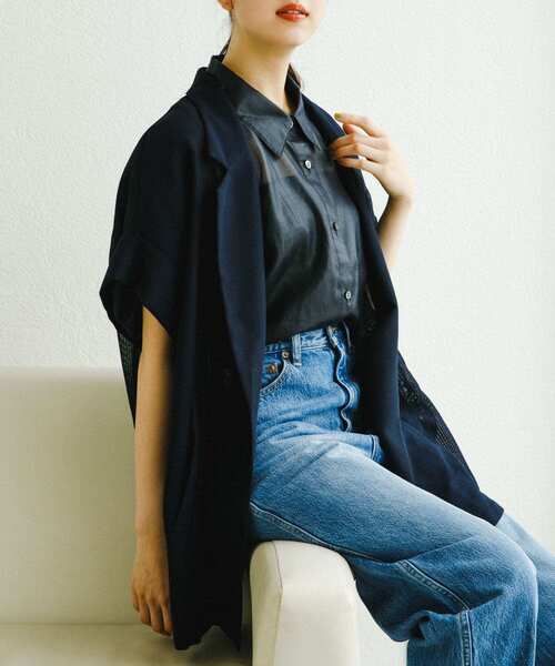 URBAN RESEARCH（アーバンリサーチ）の「『MADE IN JAPAN』フレアスリーブシアーシャツ（シャツ/ブラウス・レディース・ブルー系その他/ベージュ系その他/ブラウン・FREE）」の22枚目の写真