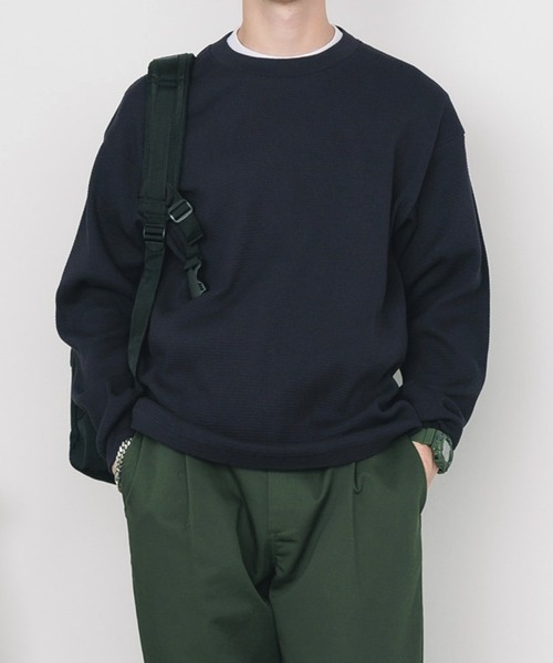 ROOPTOKYO(ループトウキョウ)の「PRO5/プロファイブ L/S THERMAL サーマルTシャツ 長袖カットソー ヘビーウェイト ロンT(Tシャツ/カットソー・メンズ・レッド/カーキ/ブラウン/ホワイト/ヘザーグレー/パープル/チャコール/グリーン/ネイビー・XL/L/M/S)」の8枚目の写真