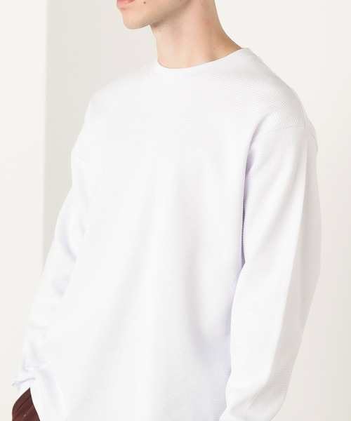 ROOPTOKYO(ループトウキョウ)の「PRO5/プロファイブ L/S THERMAL サーマルTシャツ 長袖カットソー ヘビーウェイト ロンT(Tシャツ/カットソー・メンズ・レッド/カーキ/ブラウン/ホワイト/ヘザーグレー/パープル/チャコール/グリーン/ネイビー・XL/L/M/S)」の10枚目の写真