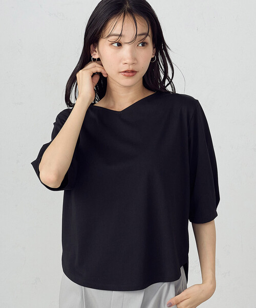 COMME CA ISM(コムサイズム)の「デザインスリーブ カットソー(Tシャツ/カットソー・レディース・ミント/ホワイト/ブラック・MEDIUM/LARGE)」の7枚目の写真
