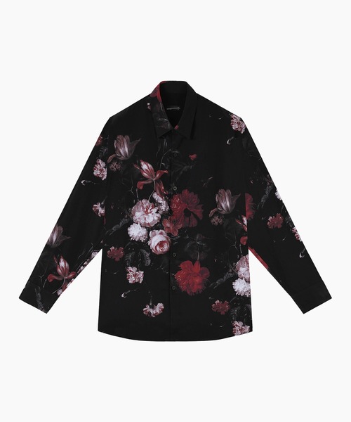 LAD MUSICIAN(ラッドミュージシャン)の「OIL PAINTING FLOWER BIG SHIRT(シャツ/ブラウス・メンズ・レッド/ブルー・42/44/46)」の1枚目の写真