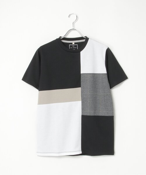 ikka(イッカ)の「ブロックスグレンチェック切り替えTシャツ(Tシャツ/カットソー・メンズ・ホワイト/ブラック/オリーブ/ワイン・M/L/XL/S)」の13枚目の写真