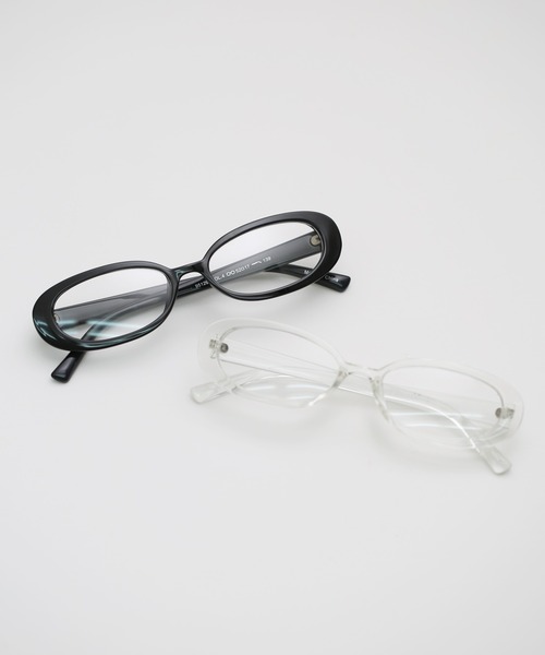 LINFA (リンファ)の「【Peony/ピオニー】/オーバル伊達メガネ(メガネ・レディース・クリア/ブラック・FREE)」の2枚目の写真