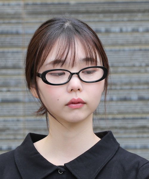 LINFA (リンファ)の「【Peony/ピオニー】/オーバル伊達メガネ(メガネ・レディース・クリア/ブラック・FREE)」の7枚目の写真