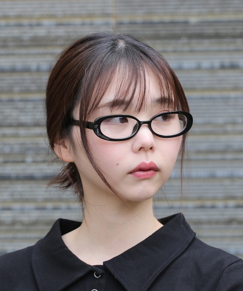 LINFA (リンファ)の「【Peony/ピオニー】/オーバル伊達メガネ(メガネ・レディース・クリア/ブラック・FREE)」の8枚目の写真