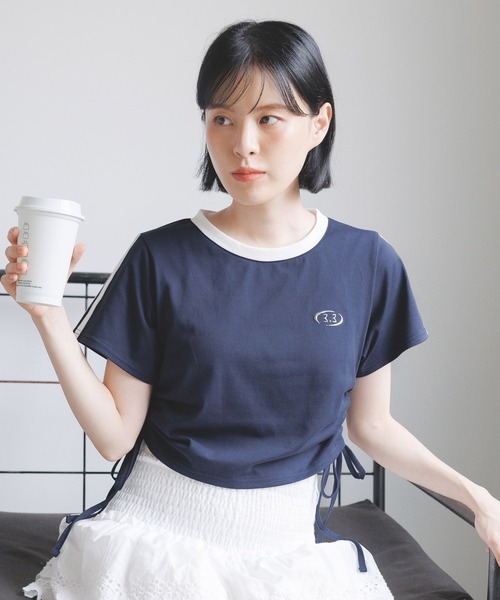 3.3 Field Trip （3.3フィールドトリップ）の「3.3 Field Trip／メタルロゴシャーリング（Tシャツ/カットソー・レディース・ホワイト/ブラック/ネイビー・FREE）」の3枚目の写真