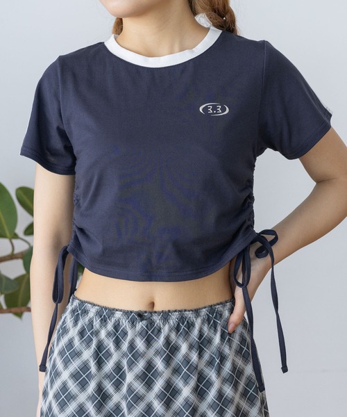 3.3 Field Trip （3.3フィールドトリップ）の「3.3 Field Trip／メタルロゴシャーリング（Tシャツ/カットソー・レディース・ホワイト/ブラック/ネイビー・FREE）」の10枚目の写真