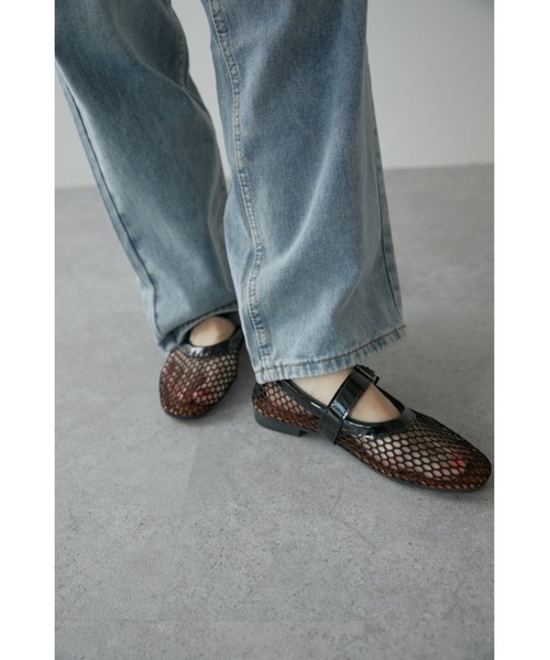 DRWCYS（ドロシーズ）の「メッシュフラットシューズ（バレエシューズ・レディース・ブラック・SMALL/MEDIUM）」の5枚目の写真