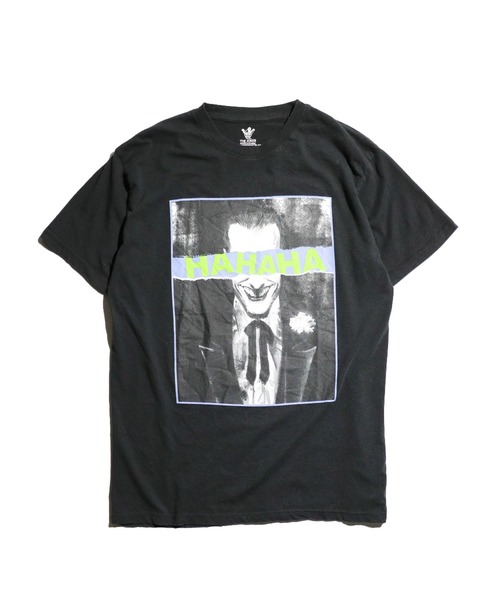 THRIFTY LOOK（スリフティールック）の「THRIFTY LOOK / スリフティールック THRIFTY "BATMAN & JOKER" TEE バットマン ジョーカー ムービーTシャツ ユーズド加工（Tシャツ/カットソー・メンズ・ブラック系その他/ブラック・LARGE/X-LARGE/MEDIUM）」の2枚目の写真