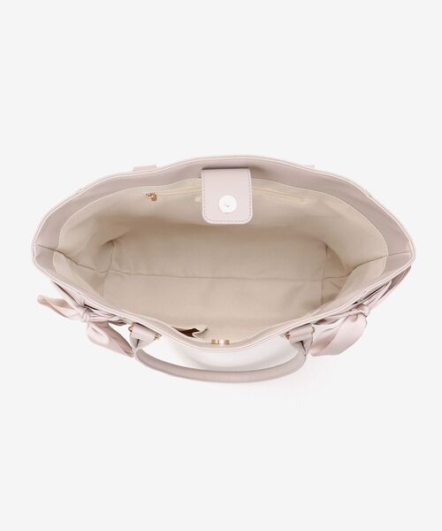 MAJESTIC LEGON(マジェスティックレゴン)の「サイドレースアップトート(トートバッグ・レディース・ピンク/ブラック/グレイッシュベージュ・FREE)」の7枚目の写真