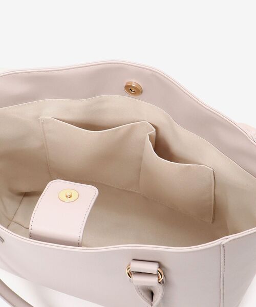 MAJESTIC LEGON(マジェスティックレゴン)の「サイドレースアップトート(トートバッグ・レディース・ピンク/ブラック/グレイッシュベージュ・FREE)」の5枚目の写真