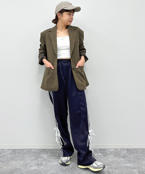 U by SPICK&SPAN（ユーバイスピックアンドスパン）の「サイドリボントラックパンツ（その他パンツ・レディース・ネイビー・FREE）」の10枚目の写真