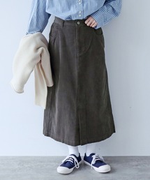 PAR ICI（パーリッシィ）の「14Wコーデュロイ 製品染めミディアムスカート（スカート）」