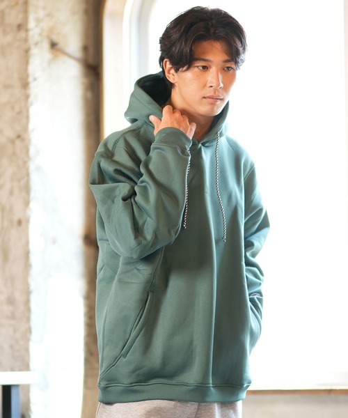 Champion(チャンピオン)の「CHAMPION/チャンピオン プルオーバーパーカー バックプリント ルーズシルエット セットアップ対応 ユニセックス C3-AS104(パーカー・メンズ・グレー/ブラック/グリーン・XL/L/M)」の19枚目の写真