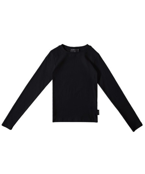 muahmuah（ムーアムーア）の「A'GEM/9 × .kom 『muah muah/ムーアムーア』 SLIM FIT REGULAR LONG SLEEVE T-SHIRT/スリムフィットレギュラーロングシャツ（Tシャツ/カットソー・メンズ・ブラック/ホワイト・FREE）」の3枚目の写真