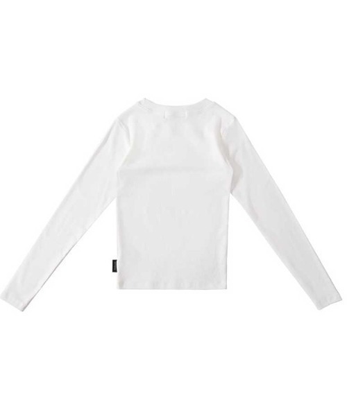 muahmuah（ムーアムーア）の「A'GEM/9 × .kom 『muah muah/ムーアムーア』 SLIM FIT REGULAR LONG SLEEVE T-SHIRT/スリムフィットレギュラーロングシャツ（Tシャツ/カットソー・メンズ・ブラック/ホワイト・FREE）」の15枚目の写真