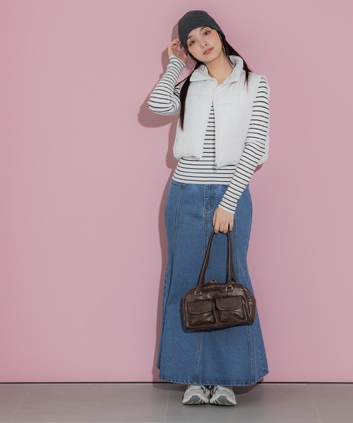 coca(coca)(コカ)の「【WEB限定セール】リブポロニット(ニット/セーター・レディース・ブラック/アイボリー/B/A・L/M)」の21枚目の写真