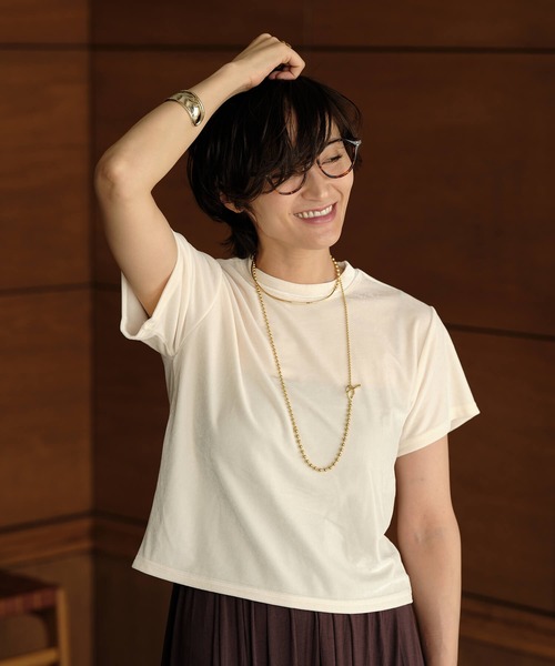 TEO ベロアTシャツ　SM 新品 ベロアTシャツ | human woman（ヒューマンウーマン） ｜【公式