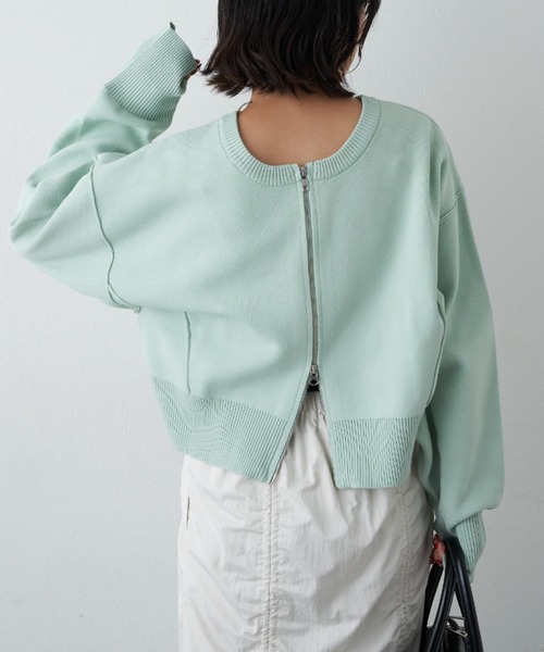 ニット セーター スポンディッシュ2wayZIPカーデ レディース CIAOPANIC TYPY ニット セーター スポンディッシュ2wayZIPカーデ