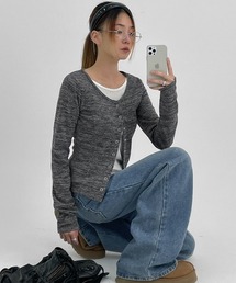 BLACKUP（ブラックアップ）の「[MADE] ニックシーラインミックスカラーカーディガン（カーディガン/ボレロ）」