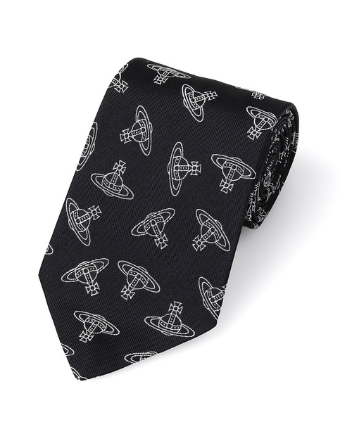 Vivienne Westwood MAN(ヴィヴィアンウエストウッドマン)の「“ANGLO ORB” ネクタイ【249403 TIE85】(ネクタイ・メンズ・バーガンディー/ダークブルー/ブラック・FREE)」の1枚目の写真
