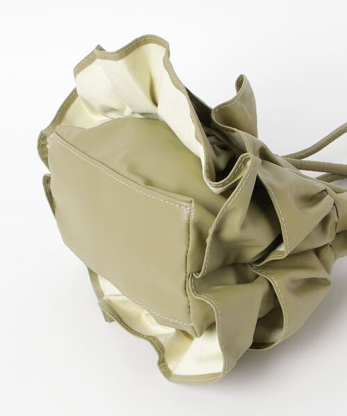 poiregnee（ポワニェ）の「［select］フリルミニバッグ（ショルダーバッグ・レディース・シルバー/ブラック/アイボリー/カーキ・FREE）」の21枚目の写真