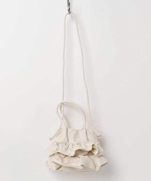 poiregnee（ポワニェ）の「［select］フリルミニバッグ（ショルダーバッグ・レディース・シルバー/ブラック/アイボリー/カーキ・FREE）」の13枚目の写真