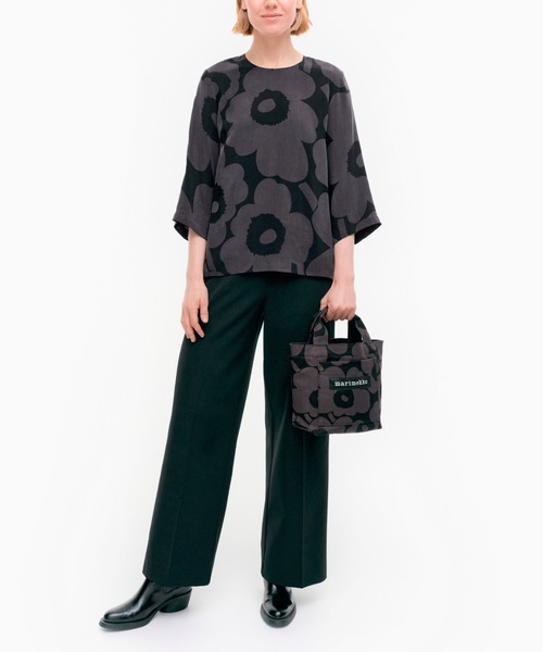 【セール】【ASIA EXCLUSIVE】Mundina Unikko / cupro cut and sew（Tシャツ/カットソー）｜marimekko（マリメッコ）