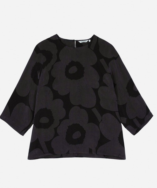marimekko（マリメッコ）の「【ASIA　EXCLUSIVE】Mundina Unikko / cupro　cut and sew（Tシャツ/カットソー・レディース・ブラック・34/36/38/40）」の5枚目の写真