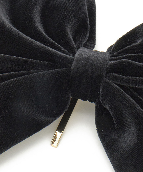 VIS(ビス)の「ビッグベロアリボンヘアカフ(その他ヘアアクセサリー・レディース・ブラウン系その他2/ブラック・FREE)」の8枚目の写真