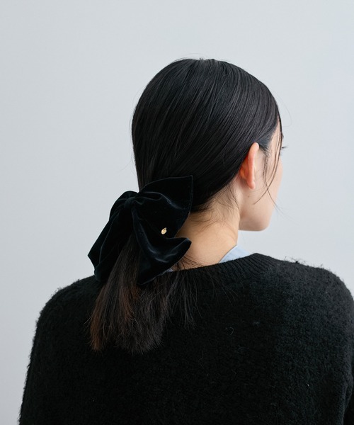 VIS(ビス)の「ビッグベロアリボンヘアカフ(その他ヘアアクセサリー・レディース・ブラウン系その他2/ブラック・FREE)」の12枚目の写真