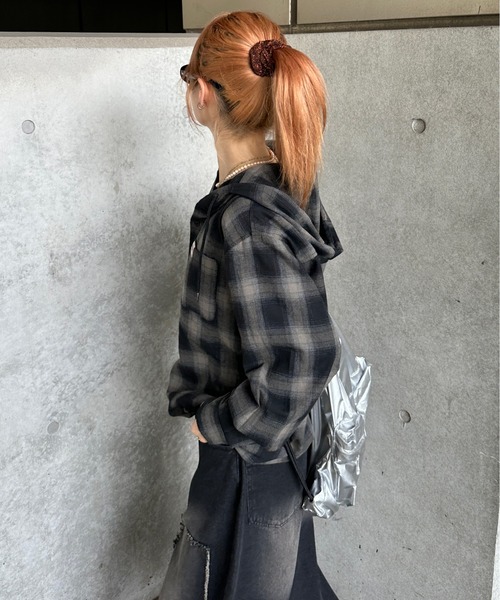 sedacle（セダクル）の「アソートフードシャツ（シャツ/ブラウス・メンズ・ベージュ/ブラック/カーキ/ボルドー・SMALL/MEDIUM/LARGE）」の6枚目の写真