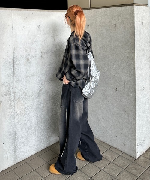 sedacle（セダクル）の「アソートフードシャツ（シャツ/ブラウス・メンズ・ベージュ/ブラック/カーキ/ボルドー・SMALL/MEDIUM/LARGE）」の9枚目の写真