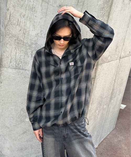 sedacle（セダクル）の「アソートフードシャツ（シャツ/ブラウス・メンズ・ベージュ/ブラック/カーキ/ボルドー・SMALL/MEDIUM/LARGE）」の20枚目の写真