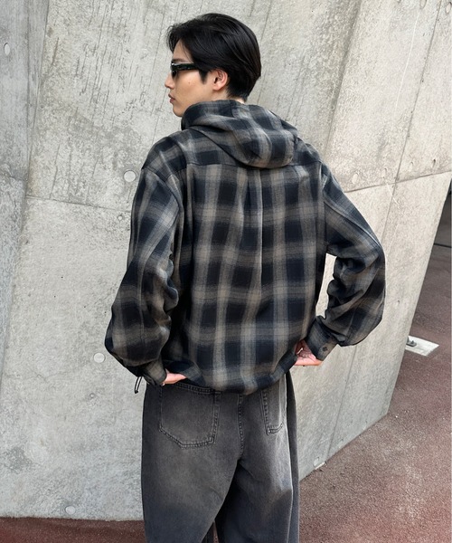 sedacle（セダクル）の「アソートフードシャツ（シャツ/ブラウス・メンズ・ベージュ/ブラック/カーキ/ボルドー・SMALL/MEDIUM/LARGE）」の21枚目の写真