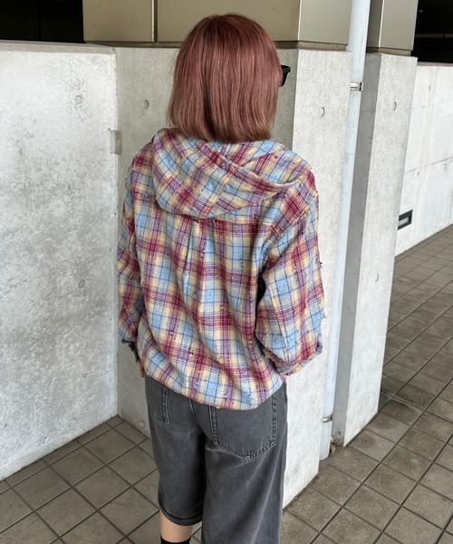 sedacle（セダクル）の「アソートフードシャツ（シャツ/ブラウス・メンズ・ベージュ/ブラック/カーキ/ボルドー・SMALL/MEDIUM/LARGE）」の10枚目の写真