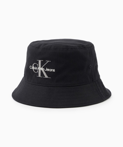 Calvin Klein（カルバン・クライン）の「モノグラムロゴバケットハット（ハット・メンズ・ブラック/ホワイト・58）」の4枚目の写真