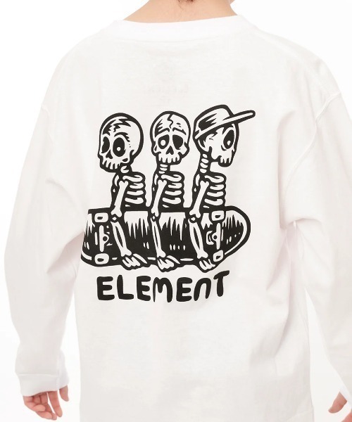 ELEMENT（エレメント）の「ELEMENT キッズ TIMBER 3 LS YOUTH ロンＴ 【2024年秋冬モデル】/エレメントキッズ長袖バックプリントロンT（Tシャツ/カットソー・キッズ・ブラック系その他/オレンジ/ホワイト・SMALL/MEDIUM/LARGE/X-LARGE）」の8枚目の写真