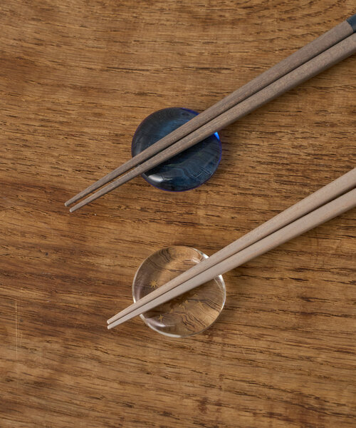 BIRTHDAY BAR（バースデイバー）の「SUN&MOON ペア箸&箸置きセット（カトラリー・レディース・クリア・0）」の5枚目の写真