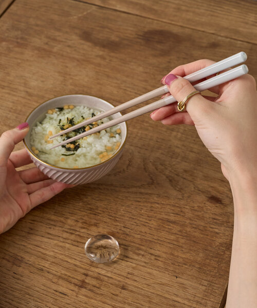 BIRTHDAY BAR（バースデイバー）の「SUN&MOON ペア箸&箸置きセット（カトラリー・レディース・クリア・0）」の9枚目の写真